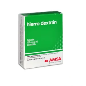HIERRO DEX AMSA Sol. Iny.  100mg/2ml c/3