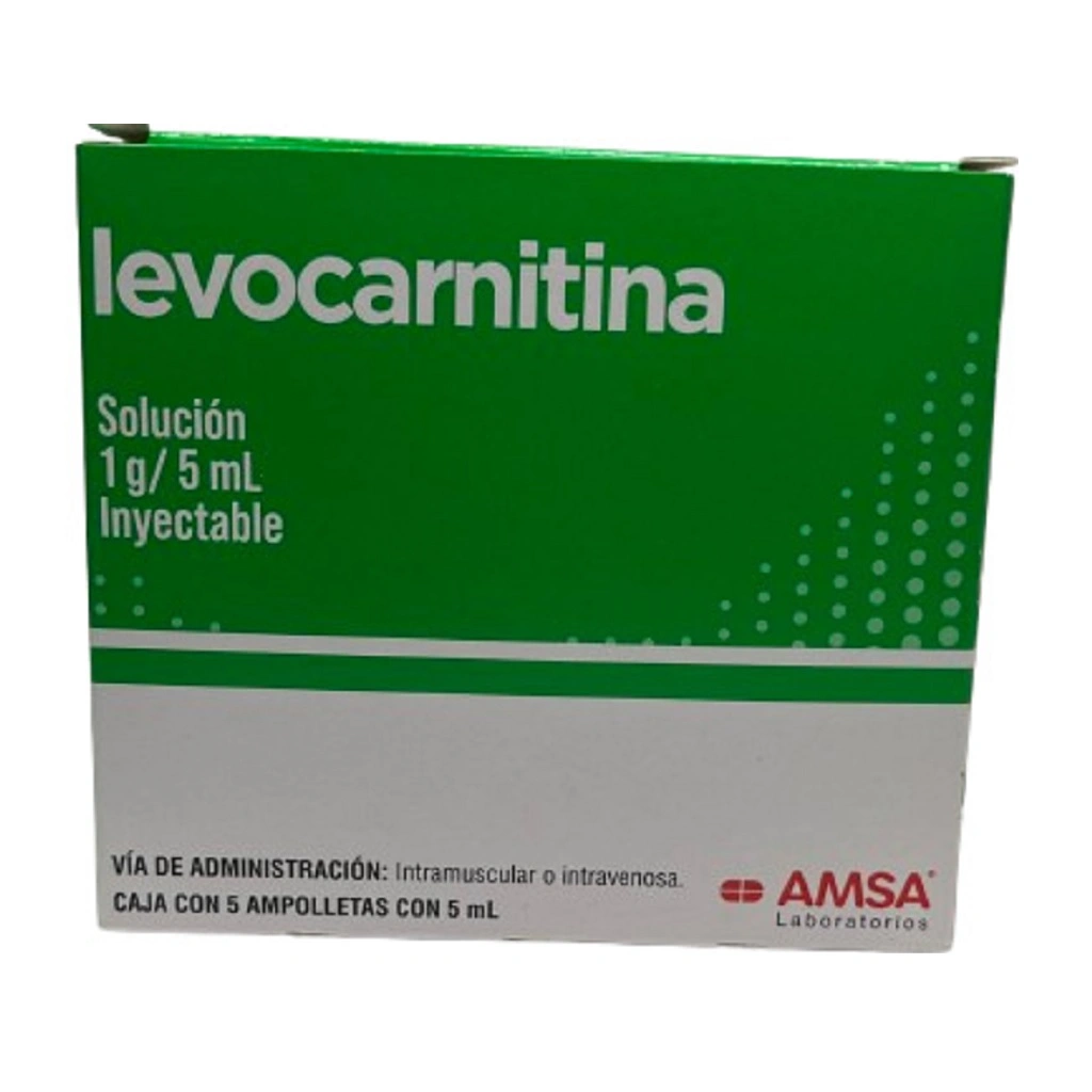 LEVOCARNITINA AMSA Iny. 1 gr/5ml c/5 amp