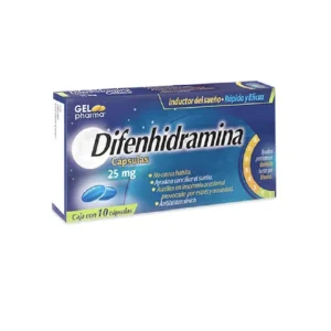 DIFENHIDRAMINA GELPHARMA Caps. 25mg C/10