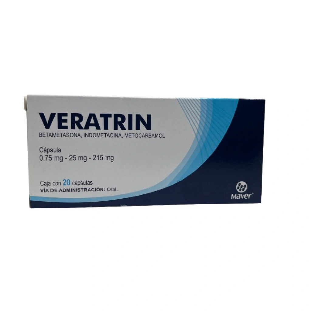 VERATRIN Caps. 215/25/0.75 mg c/20