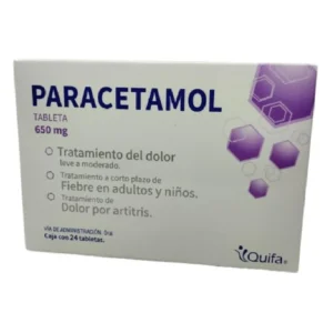PARACETAMOL QUIFA Tab. 650 mg c/24