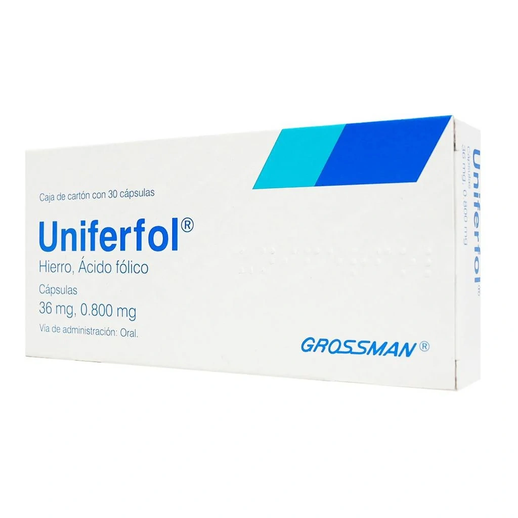 UNIFERFOL Cap.36 mg C/30